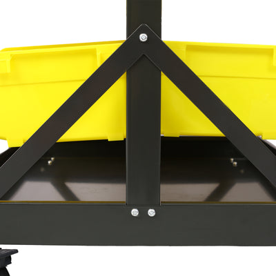 90 Parts Box Shelf Storage Organizer With Locking Wheels For Shops, Garages And Homes