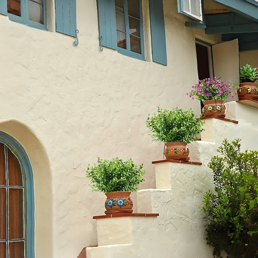 Set Of 20 UV-resistant Bionic Eucalyptus, Suitable For Indoor And Outdoor Decoration-perfect For Weddings, Homes, Gardens, And Offices