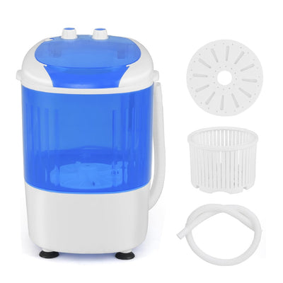 Only Supports Self Pickup  Mini Washer, Portable, With Spin Dryer, 5.5 Lb Capacity Washer, Spin Timer Control, Compact Washer For Homes, Apartments, RVs, Available In Two Colors