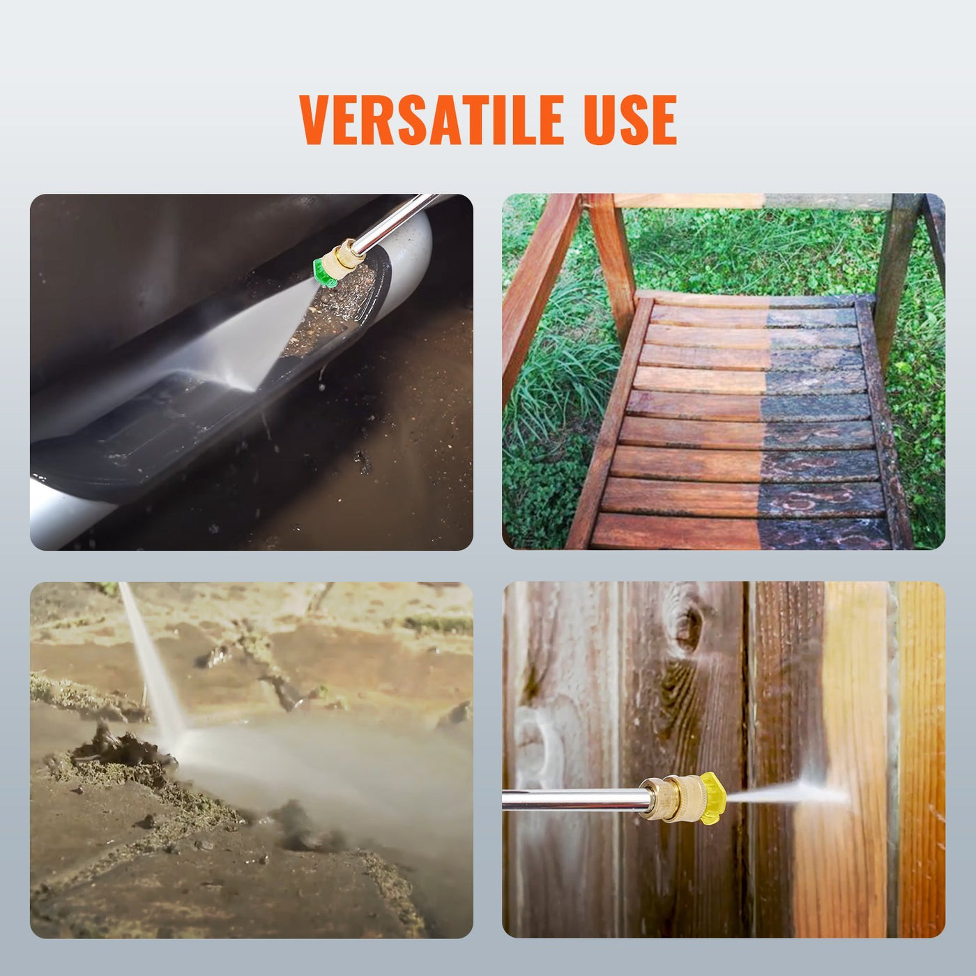 Gas Pressure Washer, 3600 PSI 2.6 GPM, Gas Powered Pressure Washer With Copper Pump, Spray Gun And Extension Wand, 5 Quick Connect Nozzles, For Cleaning Cars, Homes, Driveways, Patios