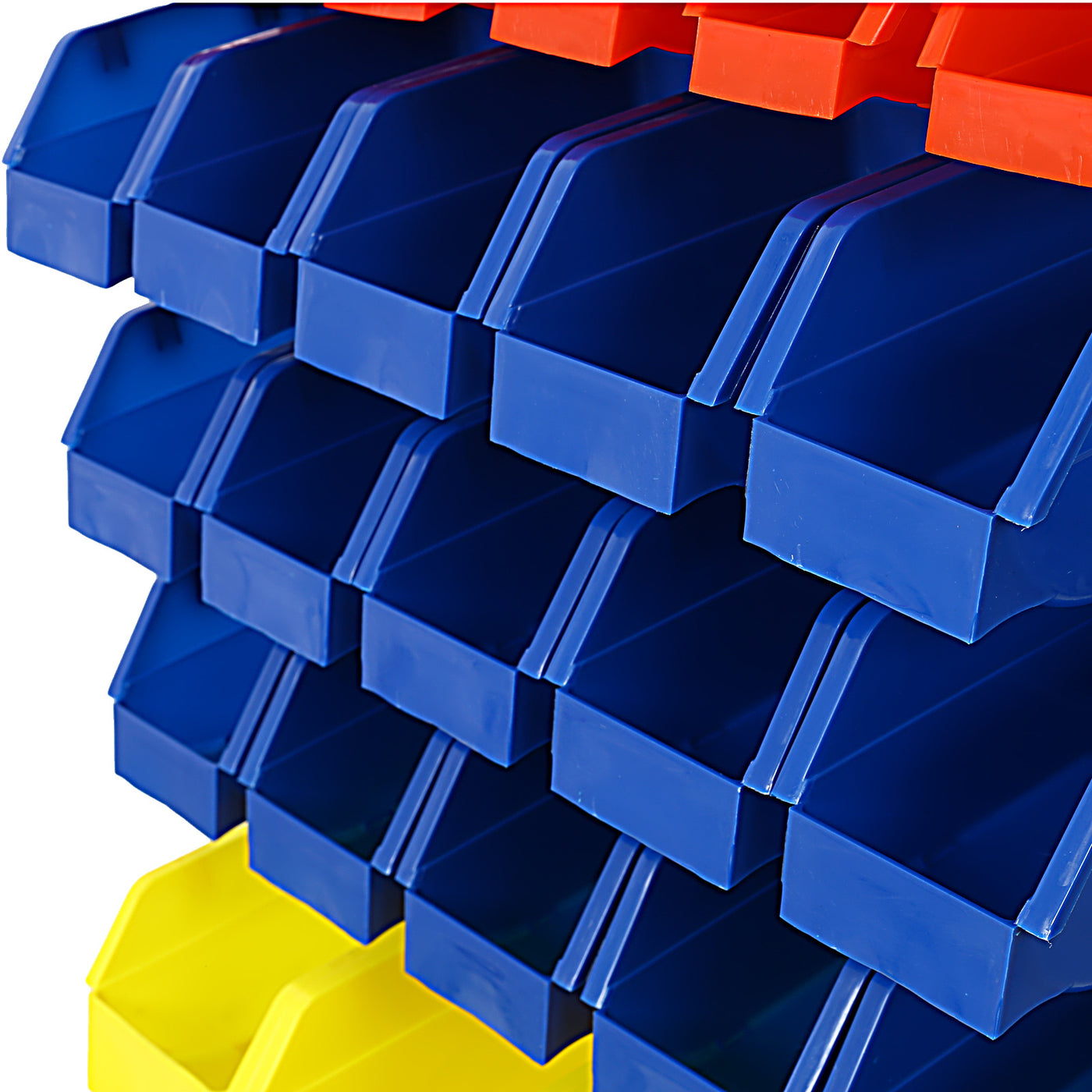 90 Parts Box Shelf Storage Organizer With Locking Wheels For Shops, Garages And Homes